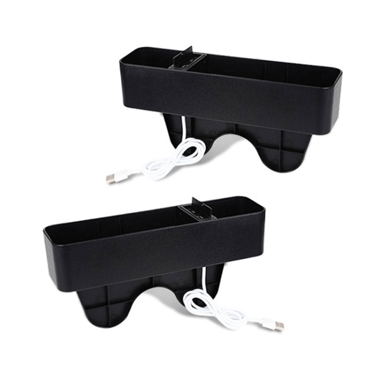 1 Pair Car Multi-functional Seat Crevice USB Storage Box, Economy Type