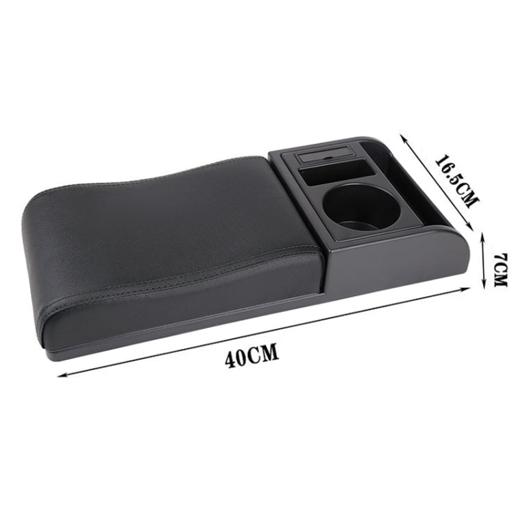 Car Multi-functional Dual USB Armrest Box Booster Pad, Microfiber Leather Curved Type ÎҵÄÉ̵ê