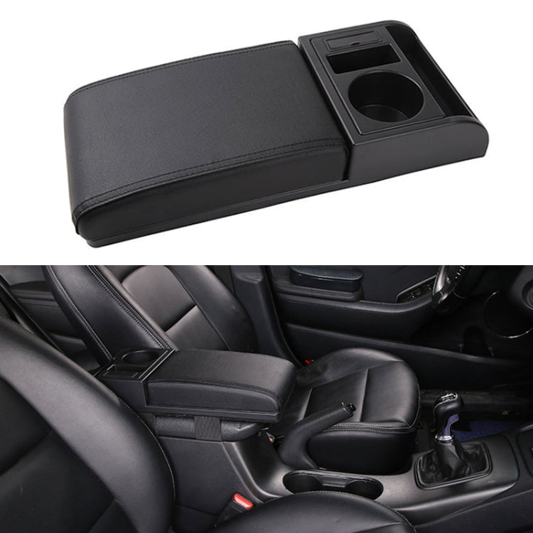 Car Multi-functional Dual USB Armrest Box Booster Pad, Microfiber Leather Straight Type ÎҵÄÉ̵ê