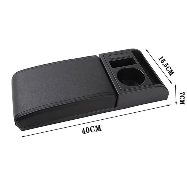 Car Multi-functional Dual USB Armrest Box Booster Pad, Microfiber Leather Straight Type ÎҵÄÉ̵ê