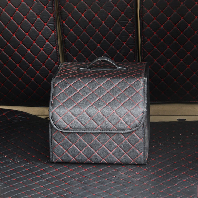 Car Trunk Foldable Storage Box, Checkered Small Size: 33 x 32 x 30cm