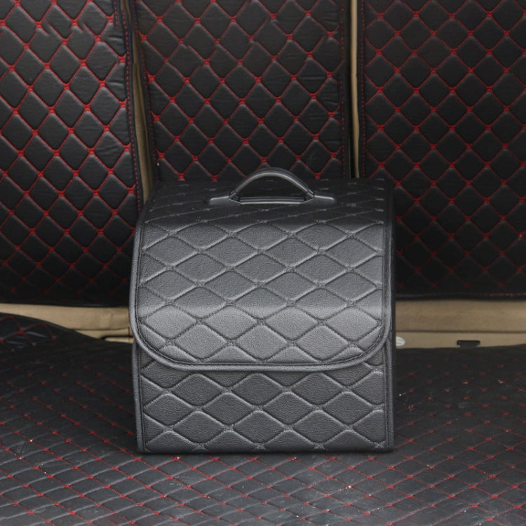 Car Trunk Foldable Storage Box, Rhombic Grid Small Size: 33 x 32 x 30cm