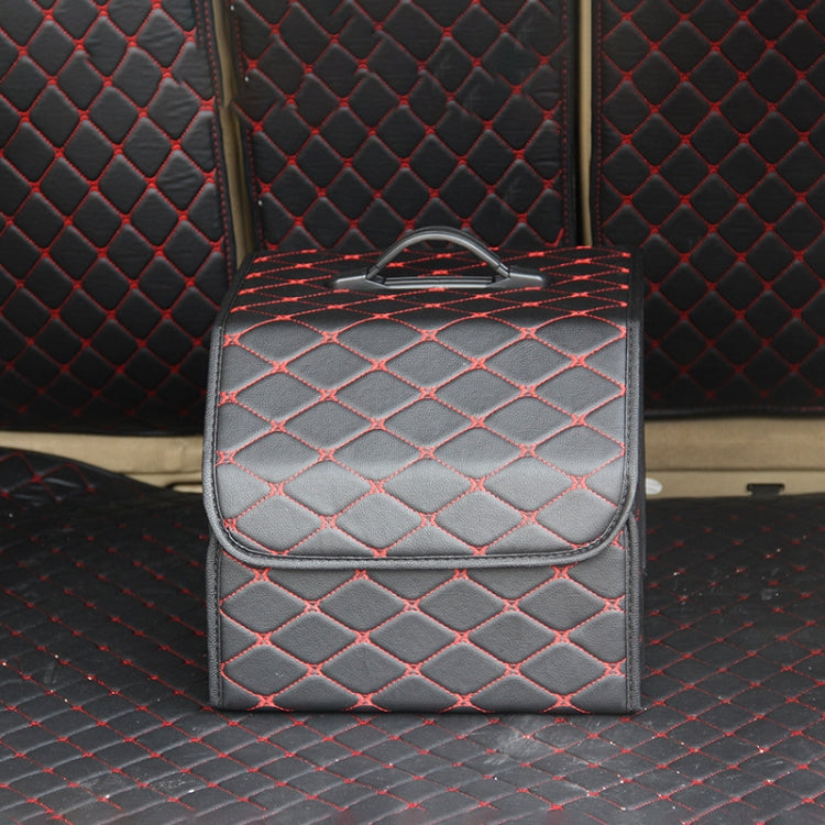 Car Trunk Foldable Storage Box, Rhombic Grid Small Size: 33 x 32 x 30cm