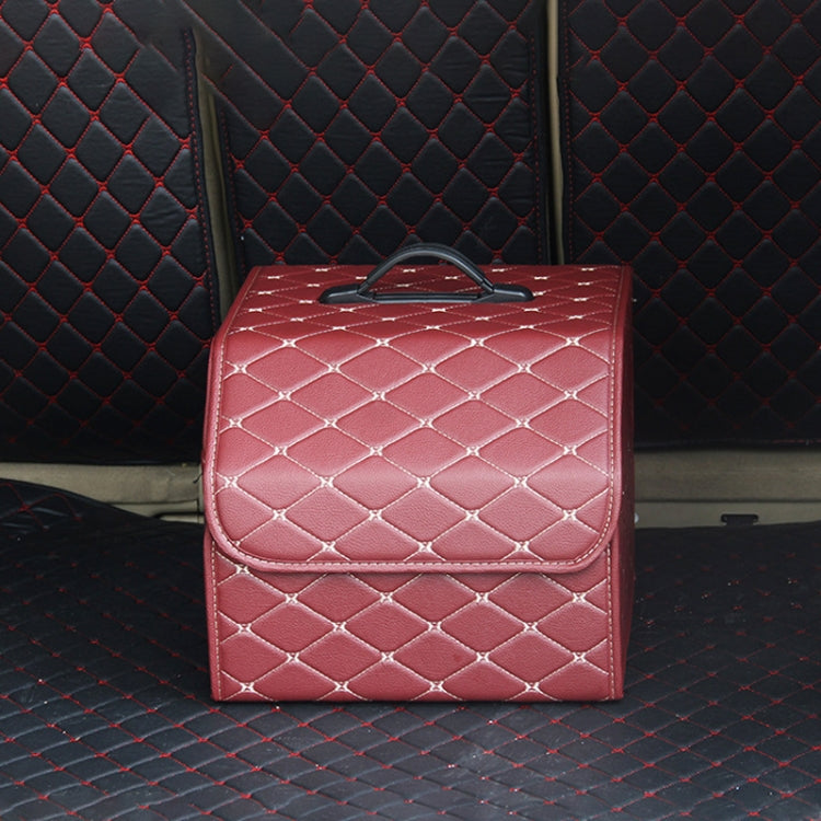 Car Trunk Foldable Storage Box, Rhombic Grid Small Size: 33 x 32 x 30cm