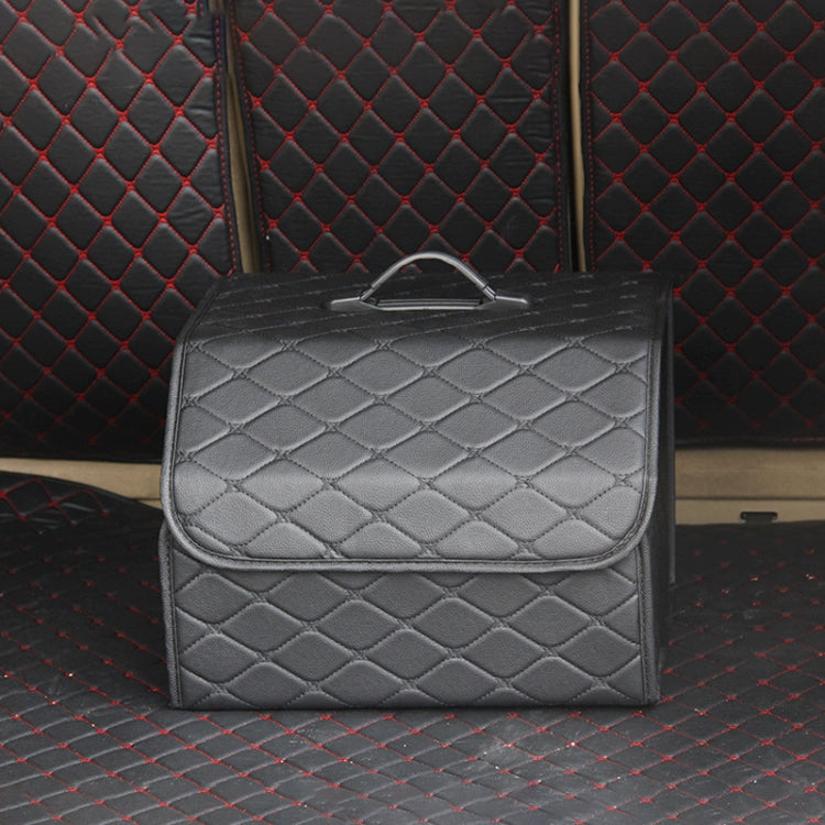 Car Trunk Foldable Storage Box, Rhombic Grid Middle Size: 40 x 32 x 30cm