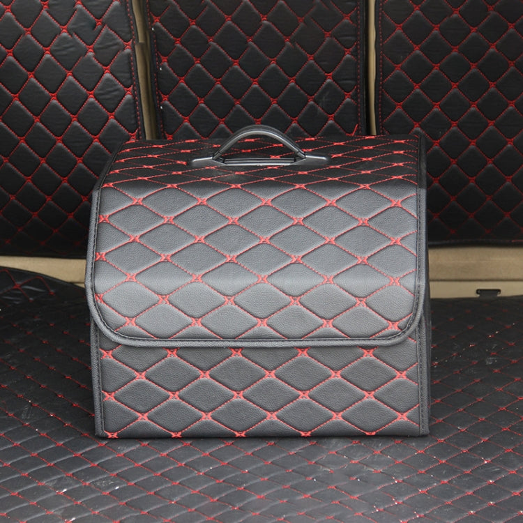 Car Trunk Foldable Storage Box, Rhombic Grid Middle Size: 40 x 32 x 30cm