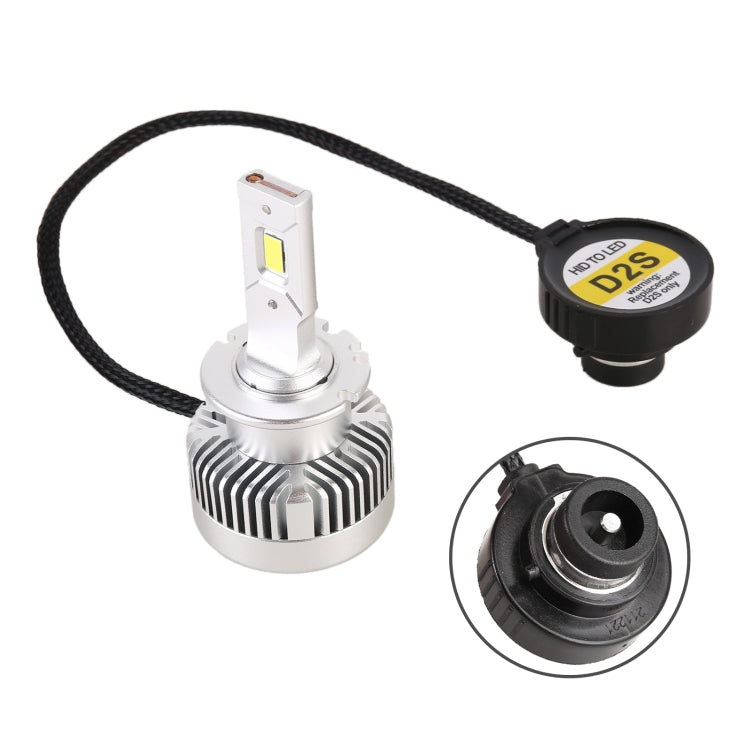 1 Pair D Series D2S Car HID Ballast to LED Headlight DC12V 35W 6000K 7000LM, CSP Lamp Bead