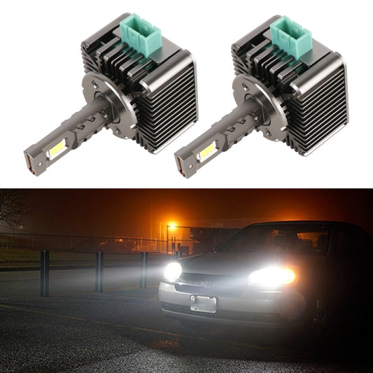 1 Pair D Series D3 Car HID Ballast to LED Headlight DC12V 35W 6000K 7000LM, 7040 Lamp Bead