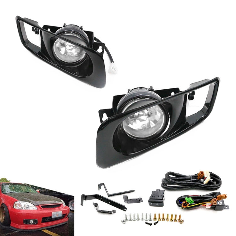 1 Pair Car Modified Front Fog Light for Honda Civic 1999-2000