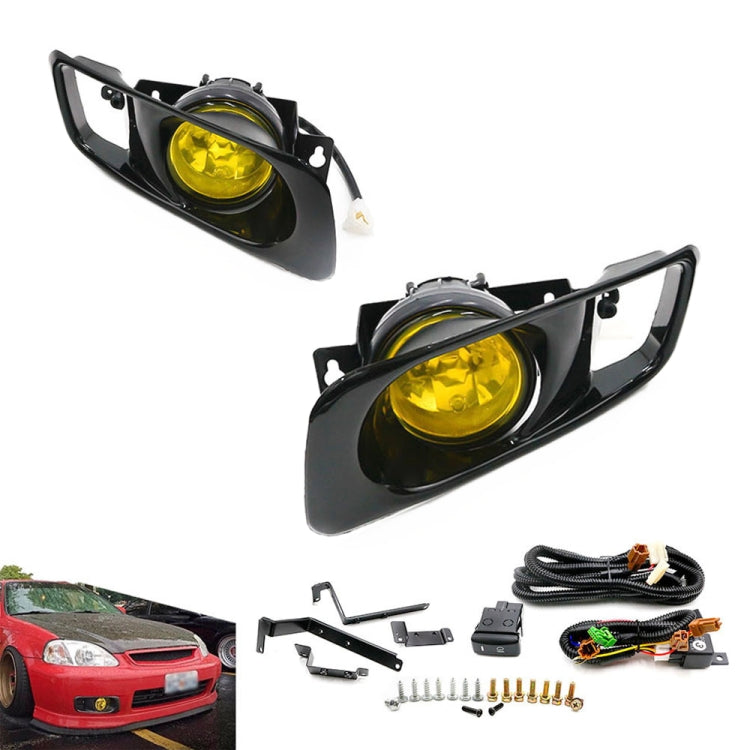 1 Pair Car Modified Front Fog Light for Honda Civic 1999-2000