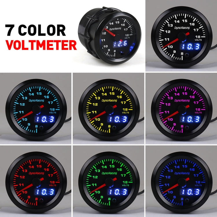 52mm Car Modified Colorful Voltmeter ÎҵÄÉ̵ê