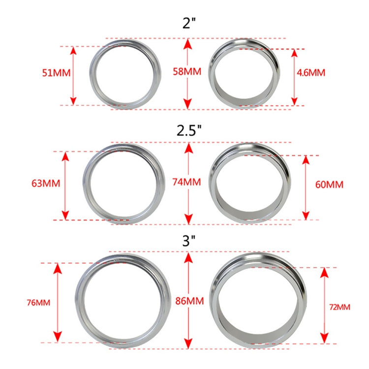 2.0 inch Car Exhaust V-band Clamp with Flange-Reluova