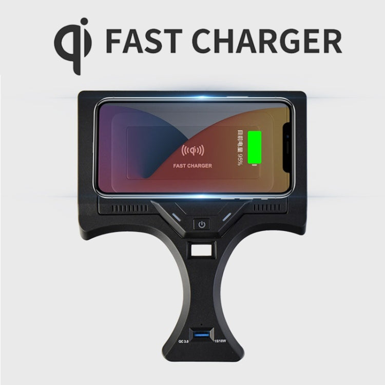 HFC-1017 Car Qi Standard Wireless Charger 10W Quick Charging for BMW 3 Series 2020-2022, Left Driving ÎҵÄÉ̵ê