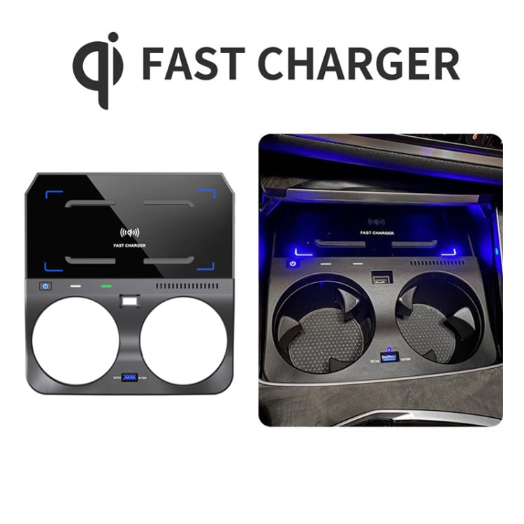 HFC-1018 Car Qi Standard Wireless Charger 10W Quick Charging for BMW X6 2020-2022, Left and Right Driving ÎҵÄÉ̵ê