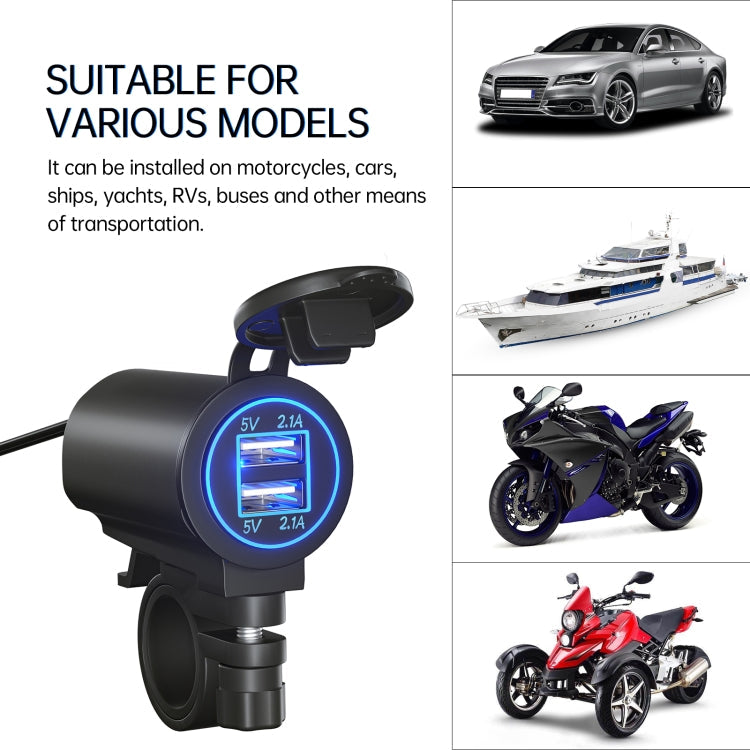 ZH-526I1 Car / Motorcycle 4.2A Dual USB Port Car Charger ÎҵÄÉ̵ê