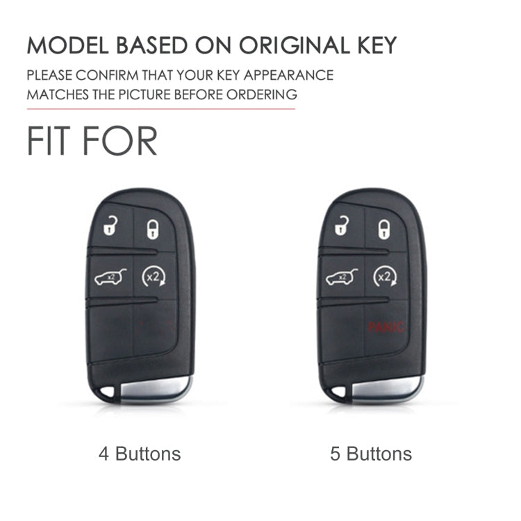 Hallmo Car Genuine Leather Key Protective Cover for Jeep Compass 4-button ÎҵÄÉ̵ê