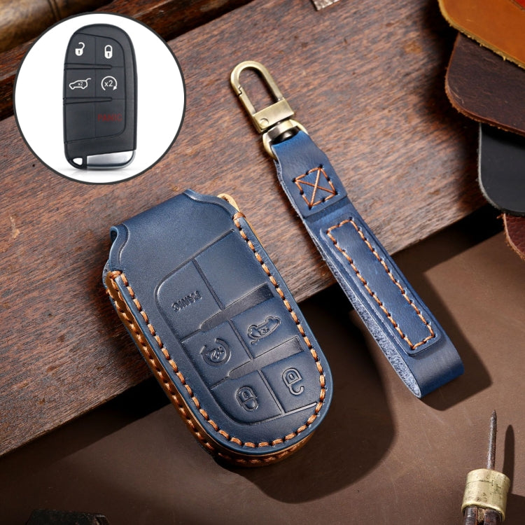 Hallmo Car Genuine Leather Key Protective Cover for Jeep Compass 5-button ÎҵÄÉ̵ê