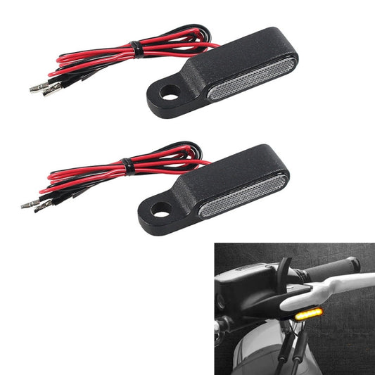 1 Pair Motorcycle Flashing Handlebar LED Turn Signal Light