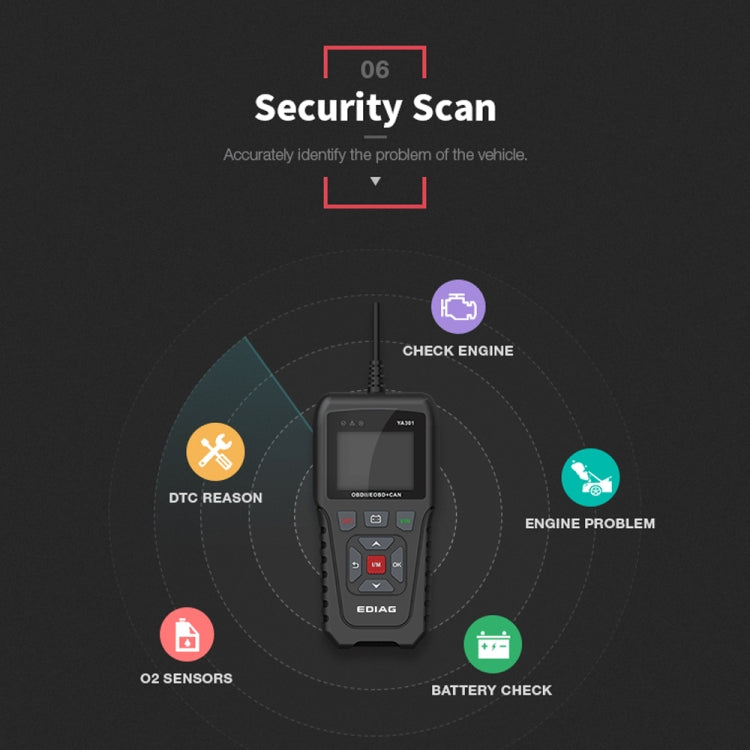 KINGBOLEN YA301 OBD2 Car Fault Diagnosis Tool Fault Analyzer ÎҵÄÉ̵ê