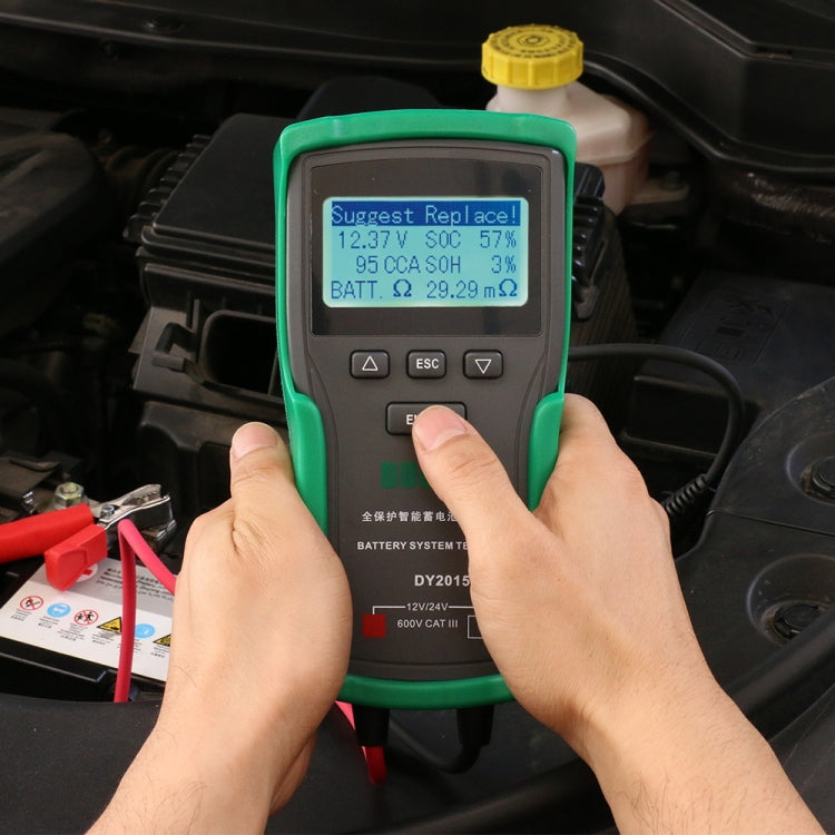 DUOYI DY2015A Car 12V 24V Digital CCA Load Battery Charging Digital Capacity Tester ÎҵÄÉ̵ê