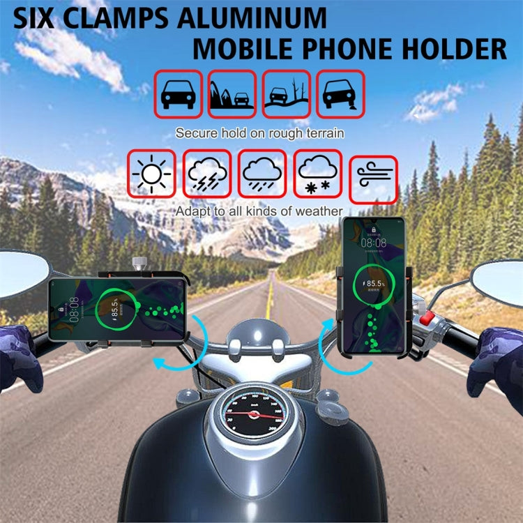 MPB-91 Motorcycle Six Claws Aluminium Alloy Mobile Phone Holder Bracket ÎҵÄÉ̵ê