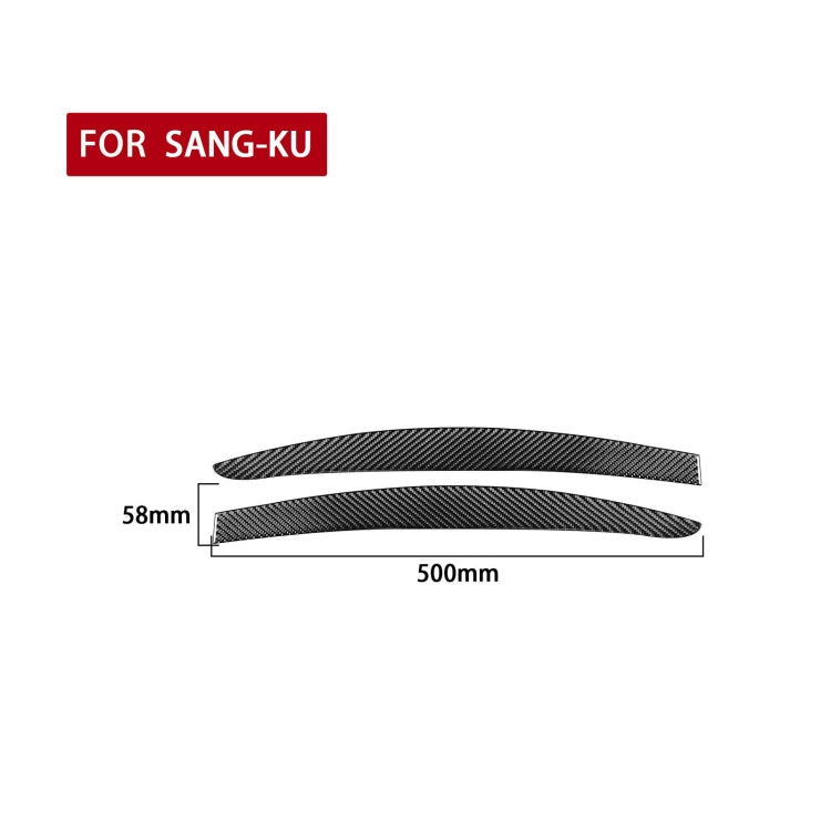 2 PCS / Set Carbon Fiber Car Light Eyebrow Decorative Sticker for Volkswagen Scirocco 2009-2016,Left and Right Drive Universal-Reluova