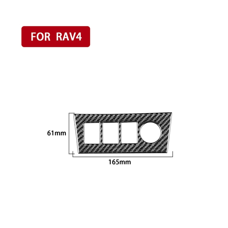 Carbon Fiber Car Cigarette Lighter Panel Decorative Sticker for Toyota Old RAV4 2006-2013,Left and Right Drive Universal ÎҵÄÉ̵ê