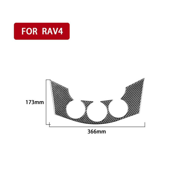 Carbon Fiber Car Central Control Switch Panel Decorative Sticker for Toyota Old RAV4 2006-2013,Left and Right Drive Universal ÎҵÄÉ̵ê