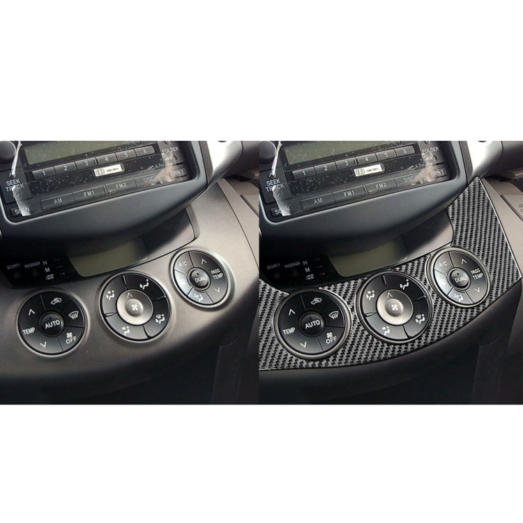 Carbon Fiber Car Central Control Switch Panel Decorative Sticker for Toyota Old RAV4 2006-2013,Left and Right Drive Universal ÎҵÄÉ̵ê