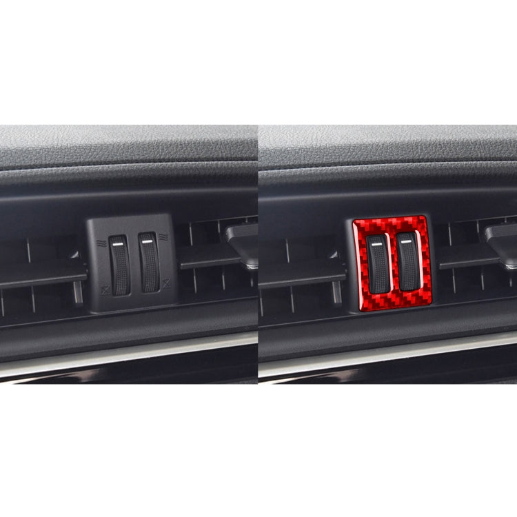 Carbon Fiber Car Central Air Outlet Switch Decorative Sticker for Toyota Corolla 2014-2018,Left and Right Drive Universal ÎҵÄÉ̵ê