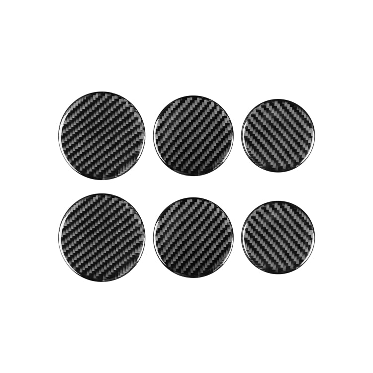 6 PCS / Set Carbon Fiber Car Seat Adjustment Button Panel Decorative Sticker for Mercedes-Benz B-Class 2019,Left and Right Drive Universal ÎҵÄÉ̵ê