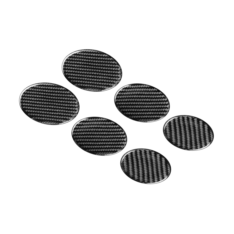 6 PCS / Set Carbon Fiber Car Seat Adjustment Button Panel Decorative Sticker for Mercedes-Benz B-Class 2019,Left and Right Drive Universal ÎҵÄÉ̵ê