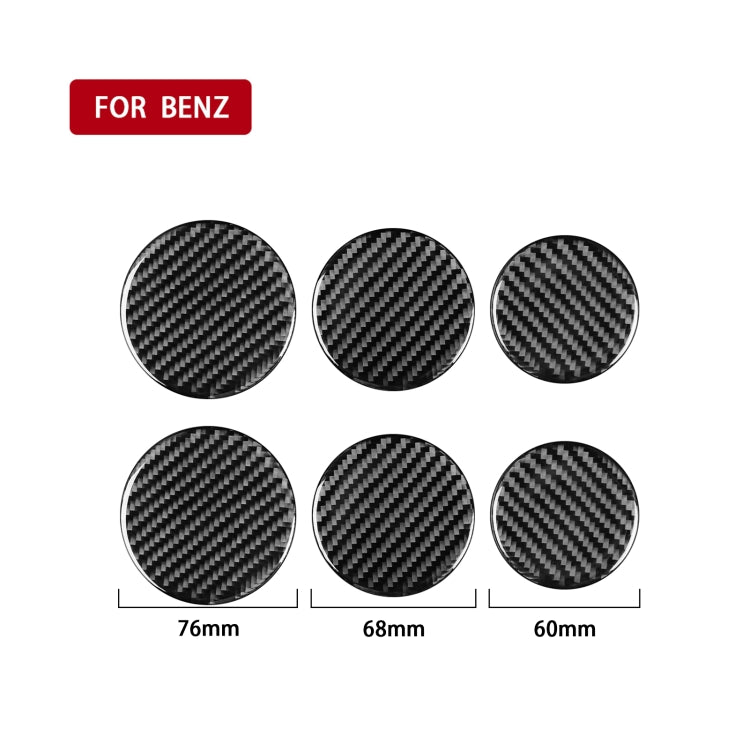 6 PCS / Set Carbon Fiber Car Seat Adjustment Button Panel Decorative Sticker for Mercedes-Benz B-Class 2019,Left and Right Drive Universal ÎҵÄÉ̵ê