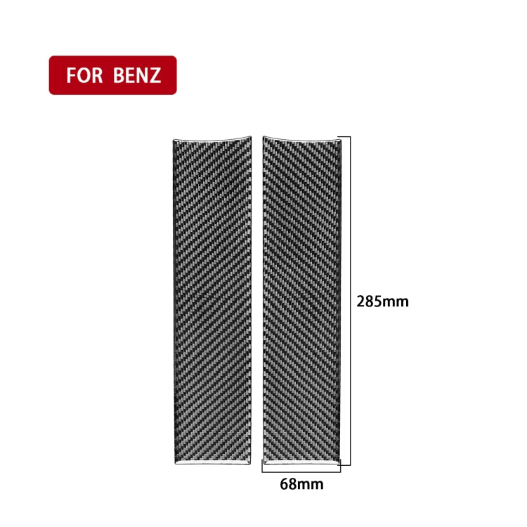 2 PCS / Set Carbon Fiber Car Armrest Box Panel Decorative Sticker for Mercedes-Benz B-Class 2019 / GLB 2020,Left and Right Drive Universal-Reluova