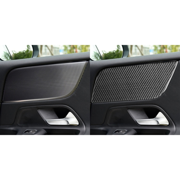 2 PCS / Set Carbon Fiber Car A Front Door Panel Decorative Sticker for Mercedes-Benz B-Class 2019,Left and Right Drive Universal-Reluova