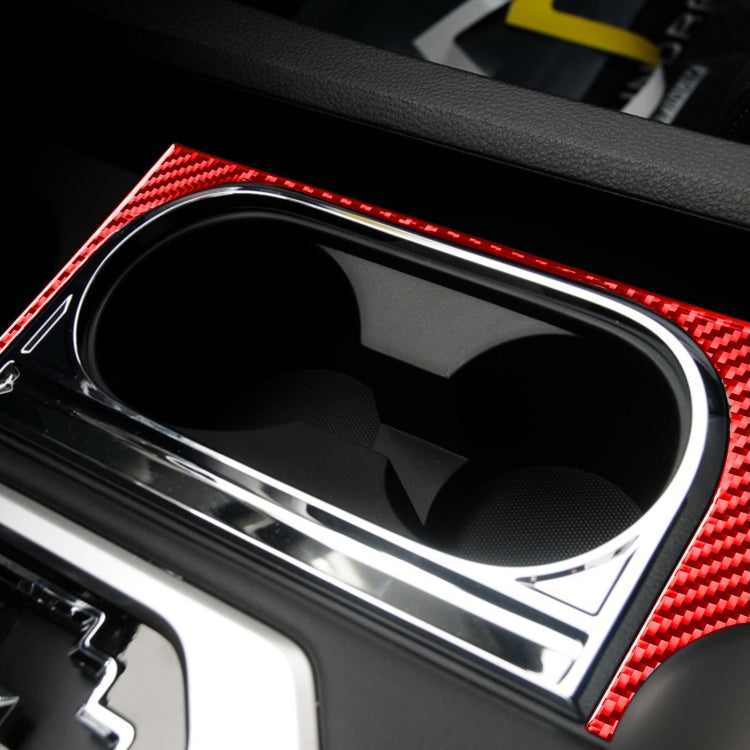 Carbon Fiber Car Cup Holder Frame Decorative Sticker for Toyota Tundra 2014-2018,Left Drive ÎҵÄÉ̵ê