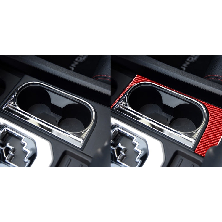 Carbon Fiber Car Cup Holder Frame Decorative Sticker for Toyota Tundra 2014-2018,Left Drive ÎҵÄÉ̵ê