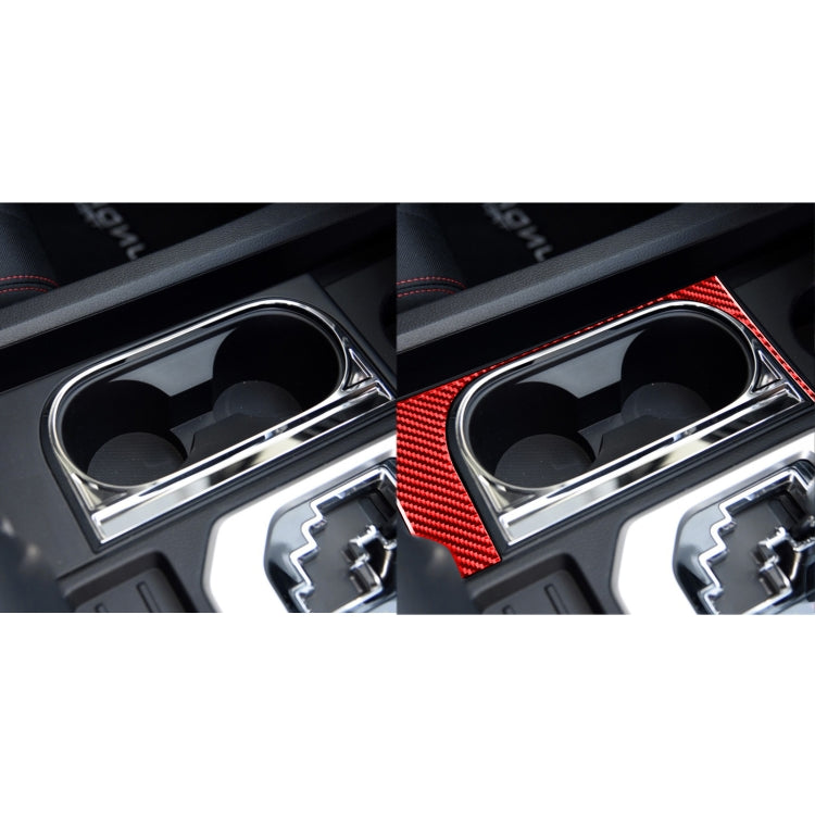 Carbon Fiber Car Cup Holder Frame Decorative Sticker for Toyota Tundra 2014-2018,Right Drive ÎҵÄÉ̵ê