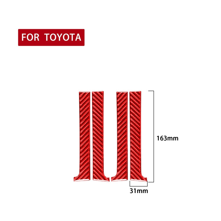 4 PCS / Set Carbon Fiber Car Inner Handle Decorative Sticker for Toyota Tundra 2014-2018,Left and Right Drive Universal ÎҵÄÉ̵ê