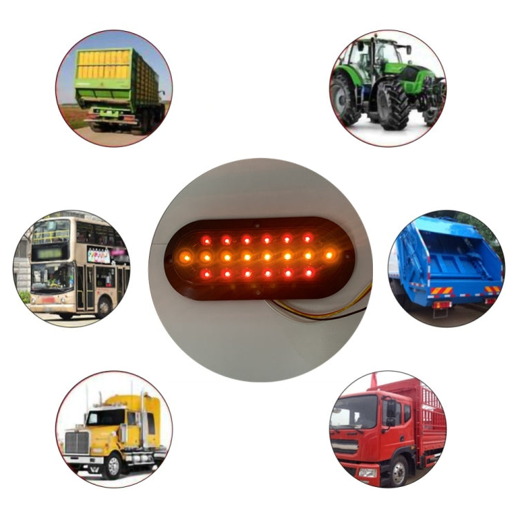 MK-012 20LEDs Dynamic Car Tail Light Signal Lamp Indicator Strobe Flashing Warning Light 12-24V