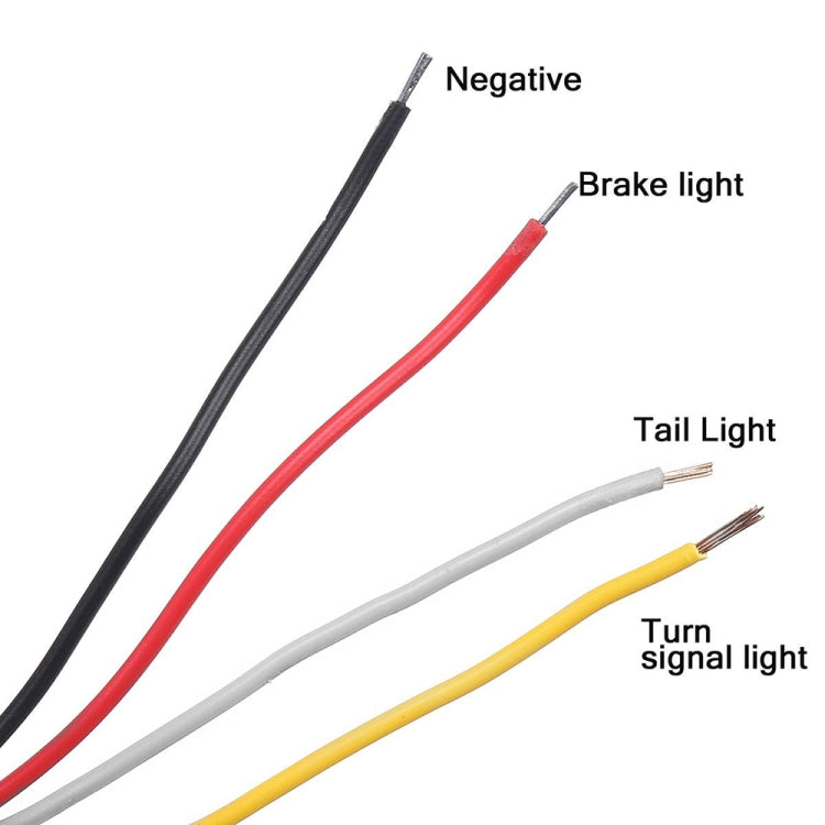 MK-013 Spotlight Dynamic Car Tail Light Signal Lamp Indicator Strobe Flashing Warning Light 12-24V