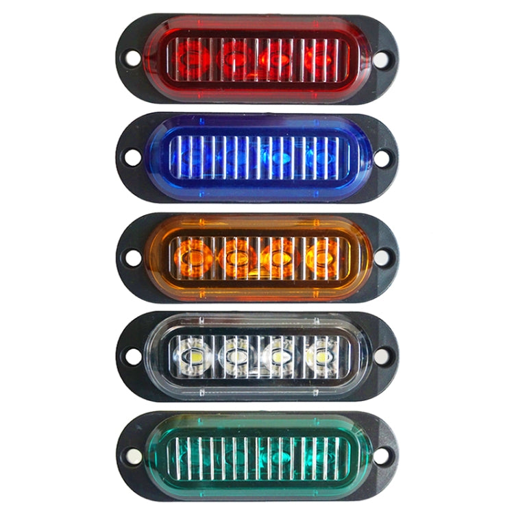 5 PCS MK-087 Car / Truck 4LEDs Side Marker Indicator Lights Bulb Lamp