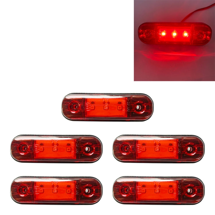 5 PCS MK-327 Car / Truck 3LEDs Side Marker Indicator Light Tail Light