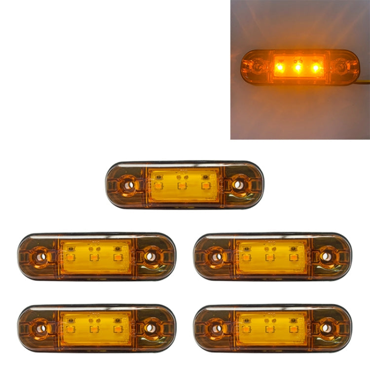 5 PCS MK-327 Car / Truck 3LEDs Side Marker Indicator Light Tail Light