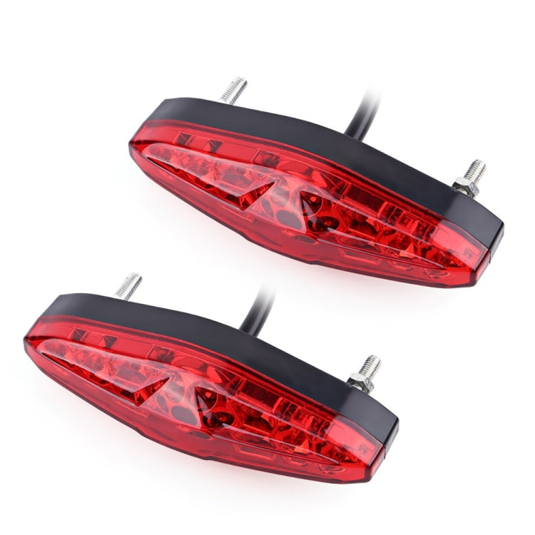 2 PCS KC-WD-NEW-3X Motorcycle LED Brake Light Running Lamp-Reluova