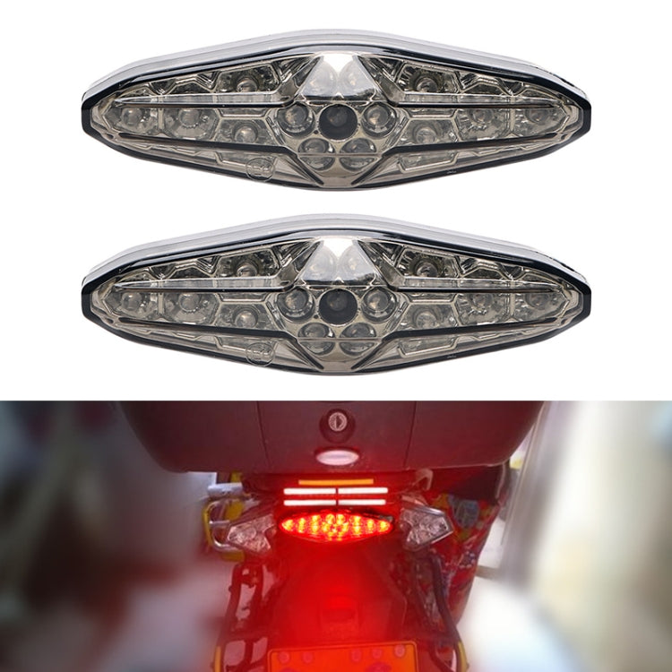 2 PCS KC-WD-NEW-3X Motorcycle LED Brake Light Running Lamp-Reluova