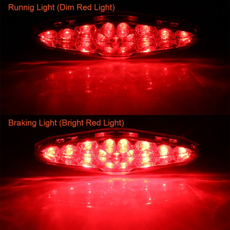 2 PCS KC-WD-NEW-3X Motorcycle LED Brake Light Running Lamp-Reluova