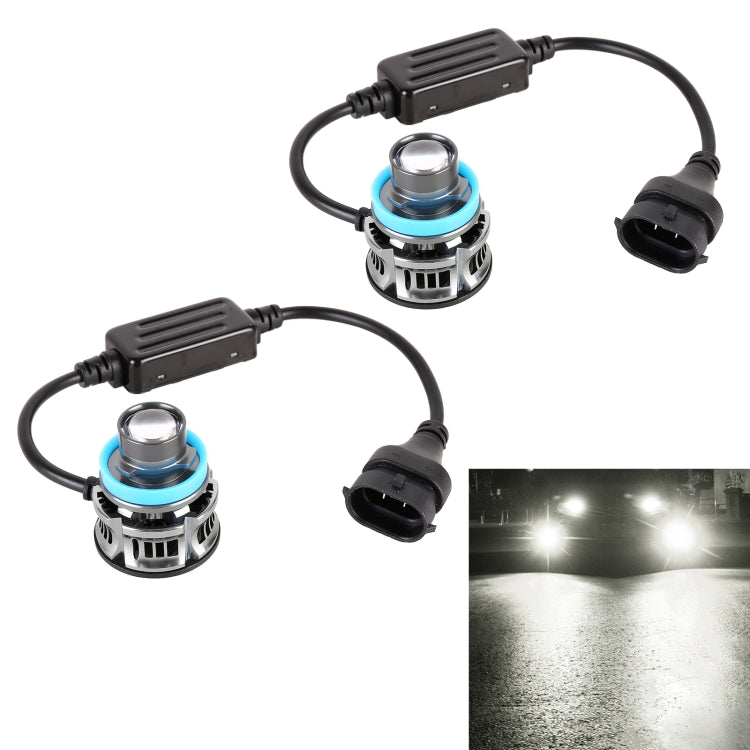 1 Pair H11 27W / DC12V Car Aluminum Alloy LED Headlight