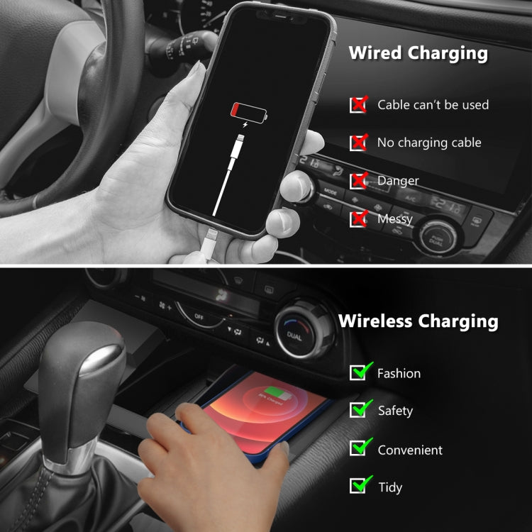 Car Qi Standard Wireless Charger 10W Quick Charging for Mazda CX-5 2017-2020, Left Driving ÎҵÄÉ̵ê