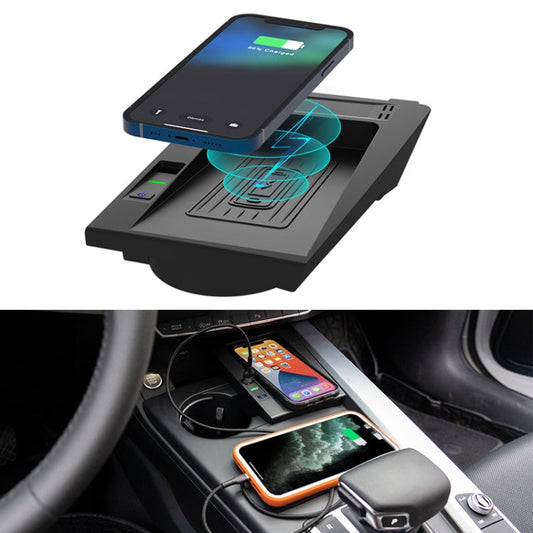 Car Qi Standard Wireless Charger 15W Quick Charging for Audi A4 A5 S4 S5 2017-2021, Left Driving